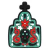 Serie Mexicana [Inicio de los Muertos] Zapatos de Goma Suave de PVC Hebillas Decorativas Crocs Hebillas de Flores para Zapatos Accesorios para Zapatos DIY en Stock