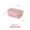 Marmita Estilo Japonês de Trigo com Compartimentos Vedados, Marmita para Trabalhadores de Escritório com Talheres, Marmita Portátil Ecológica para Estudantes, em Estoque
