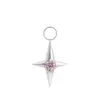 Colgante de Estrella de Titanio G23, Piercing para Labio, Stud para Hélice de Oreja con Rosca Interna y Circonita, Pendiente de Joyería para Piercing con Forma de Bala, Aleación de Titanio