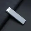 8001 Isqueiro Inflável Longo Metal à Prova de Vento Chama Verde Fino Isqueiro para Cigarro Conjunto de Fumar para Homens e Mulheres Venda por Atacado Alto Padrão