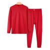 Roupas de outono masculinas calças de outono algodão soltas base outono roupas para idosos gola alta roupa íntima térmica uma geração de cabelo