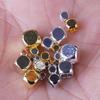 Color Latón Retenedor Chaflán Pequeñas Cuentas Doradas Cuentas Talladas Plata Rota Cuentas Dispersas Cuentas Pequeñas Cuentas Cuadradas Cuentas Espaciadoras para Pulsera