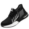 Sapatos de Proteção para Trabalho Respiráveis Personalizados para Homens, Sapatos de Segurança Anti-Impacto e Anti-Perfuração, Sapatos de Proteção para Trabalho Antiderrapantes e Resistentes ao Desgaste com Solado de Amortecimento a Ar