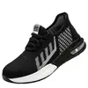 Sapatos de Segurança de Tricô Personalizados para Homens, Sapatos de Segurança Antichoque e Antiperfurantes, Resistentes ao Desgaste, Leves, Respiráveis, Antiderrapantes, Sapatos de Trabalho