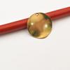 Nuevo y popular accesorio para collar con colgante y clip para la oreja de pulsera, accesorios de cobre para bricolaje, pieza de onda suave con agujero lateral transfronterizo