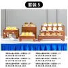 Adornos de Mesa de Postres Chinos Soporte de Exhibición Mesa de Buffet de Madera Estante para Pastel, Bocadillos, Sushi Mesa para Comida Fría y Hora del Té