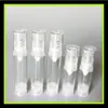 Botella de loción con bomba blanca de 10 ml sin popote Botella cosmética de vacío para loción capacidad pequeña botella de leche de esencia 10ML pico de pato