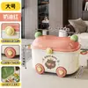 Caja de Almacenamiento para Juguetes Infantiles, Caja de Almacenamiento Doméstica de Gran Capacidad para Snacks, Ropa y Juguetes de Bebé, Caja de Almacenamiento Móvil