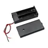 2 Baterías AA con Tapa y Interruptor Lateral Caja de Baterías, Dos Baterías AA en Serie Portapilas Doble AA*3V con Tapa