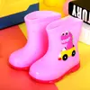 Botas de Lluvia para Niños Antideslizantes Suela Suave Lindo Dibujo Animado de Dinosaurio Forradas de Felpa Cálidas Extraíbles Botas de Lluvia para Hombres, Mujeres, Niños de Edad Media y Mayores