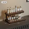 Estante de Almacenamiento de Escritorio Multicapa Portavasos Multifuncional para el Hogar Estante de Exhibición y Almacenamiento para Cosméticos, Lápiz Labial y Perfume en la Encimera