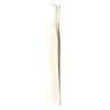 Herramientas de Belleza Portátiles Profesionales Pinza de Pluma Dorada Pinzas para Injerto de Pestañas Aplicador de Pestañas Rizador de Pestañas Pinzas