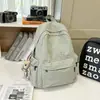 Mochila Escolar para Campus Estilo K Ins Simple Cuadros Mochila para Estudiantes de Secundaria y Preparatoria Gran Capacidad Mochila de Ocio para Viajes