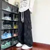 Pantalones Cargo Tie-Dye para Hombre, Estilo Otoño, Bolsillos Grandes, Estilo High Street Americano, Corte Holgado, Pantalones Deportivos Versátiles de Pierna Recta