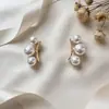 Brincos de Pérola da Moda Transfronteiriços, Novos Brincos Estilo Francês, Luxo Leve, Sensação de Alto Padrão, Estilo de Nicho, Brincos Versáteis