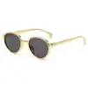 Moda Europea y Americana Nuevo Retro Montura Redonda Gafas de Sol para Niños para Niños y Niñas Viajes al Aire Libre Gafas de Sol para Fotografía Callejera Gafas de Bebé