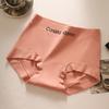 Boxer Antibacteriano 10A com Crotch Estendido Sem Costura Algodão Puro Roupa Íntima para Mulheres Categoria a Algodão Bebê Cobre o Quadril Cueca Boxer de Cintura Média para Meninas
