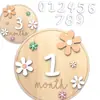 Estilo Ins Bebê Madeira Inglês DIY Lua Cheia Cem Dias Lua Cheia Um Ano de Idade Registro Comemorativo de Crescimento Adereços de Foto Arranjo