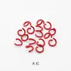 Aros abiertos de colores, accesorios para joyería DIY, anillos conectores de color caramelo con esmalte horneado, aros simples, anillos en forma de C, materiales para manualidades