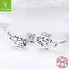 Colgante de plata Joyería de moda europea y americana alas de elfo Pendientes de plata de ley S925 en stock SCE343