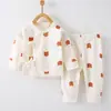 Roupas para Bebê Recém-Nascido Outono e Inverno Algodão Puro Pijama 0-3 Meses 6 Estações Primavera e Outono Conjunto de Roupas de Outono para Bebê