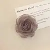 Accesorios Florales en Serie de Color Maillard, Flores de Camelia de 6 cm, Piezas para Joyería DIY Hechas a Mano, Accesorios para el Cabello, Decoraciones para Zapatos y Sombreros, Broches, Venta al por Mayor