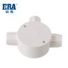 Accesorios para Tubo de Alambre de PVC Público Caja de Mando Altura de Tres Puntas 35mm con Tapa Caja de Tres Vías Codo Redondo de PVC Accesorios para Tubo de Electricista