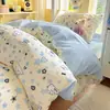 Nuevo juego de ropa de cama de algodón modelo 2026 para dormitorios universitarios, sábana y funda de edredón de algodón puro para cama individual en dormitorio