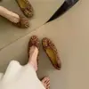 Bailarinas de Corte Bajo con Lazo 2026 Nuevas Bailarinas Retro Francesas de Terciopelo Suela Suave Zapatos de Maternidad