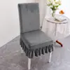 Funda de silla universal para cuatro estaciones para uso en el hogar, respaldo antideslizante todo en uno, funda de silla de comedor integrada, elástica y engrosada