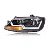 Montagem de farol Longding Xinsagitar 12-18 luz diurna LED modificada lente de luz diurna LED farol de xenônio pisca-alerta
