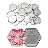Máquina Pneumática de Botons Ppx Hexagonal 66*58mm Quatro Estações Elétrica Rotativa Magnética Double Flash Corpo Grande