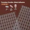Forma para Uñas Especial Cinta de Doble Cara Sin Rastro Transparente Ultra Delgada Súper Pegajosa Cuadrícula Ovalada Usable Uña de Práctica Herramientas para Uñas