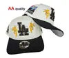 Popular en el comercio exterior, gorra de béisbol AA de alta calidad con logo de los Yankees, visera curva elegante, gorra ajustable para proteger del sol para hombres y mujeres