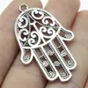 45X30Mm 6.4g Multicolor DIY Aleación Joyería Accesorios Popular Europeo y Americano Colgante de Palma