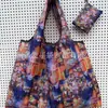 Bolsa de Compras Plegable Ecológica, Bolsa de Almacenamiento de Tela Oxford, Bolso de Hombro Portátil de Gran Capacidad, Bolsa Grande para Supermercado