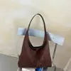 Bolsa de Gran Capacidad para Viajes Diarios Mujer 2026 Otoño Nuevo Elegante Retro Bolso de Hombro Individual Informal Bolso Tote Esmerilado para Debajo del Brazo