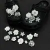 Diapositivas para Zuecos Estilo Nuevo Corazón Dulce Rosa Cereza Hebilla de Zapato de Perla Resistente Moda Accesorios Desmontables DIY
