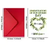 Compra directa transfronteriza de 1 tarjeta de felicitación divertida para el Día de San Valentín para recién casados con mensaje de bendición de boda y sobre