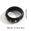 B3432 Moda Retrô Fashion de Outono e Inverno Transfronteiriça Estrela de Cinco Pontas Rebite Pulseira de Madeira Estilo Ins Pulseira Simples Elegante