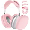 Funda Protectora para Airpodsmax Venta Caliente Transfronteriza Adecuada para Auriculares Apple Chaqueta de Silicona Rojo Vino Estuche Protector
