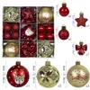 Novas Bolas de Natal Transfronteiriças, Bolas de Decoração de Natal, 35 Peças Coloridas Galvanizadas, Decorações para Árvore de Natal, Enfeites Pendurados Fabricante
