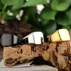 Anillo de Acero de Titanio Fundido de Moda Personalizado Anillo de Acero Inoxidable Pulido Geométrico para Hombres y Mujeres Anillo de Dedo al por Mayor