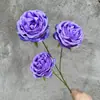 Pintura a Óleo de Rosas Novo Estilo, Flores Artificiais, Rosas Estilo Europeu, Flores de Casamento, Flores para Decoração de Casamento Austin, Flores Artificiais para Comércio Exterior