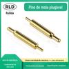 Pogopin mola pino de carregamento de telefone móvel teste pino conector antena dedal ouro banhado sonda mola dedalble
