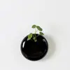 Decoração de parede criativa estilo chinês vaso de flor planta do dinheiro de cobre decoração de parede pendurada cesta pendurada hidropônica vaso de flor de cerâmica