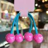 Corda de Cabeça Infantil Cor Candy Elástico de Borracha Anéis de Cabelo Corda de Cabeça para Rabo de Cavalo Sete Cores Bola Redonda Acessórios de Cabeça Acessórios de Cabelo de Princesa
