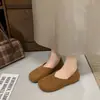 Zapatos planos Birkenstock retro versátiles para mujer, nuevos mocasines de slip-on con punta cuadrada para el otoño de 2026, mocasines perezosos de suela blanda
