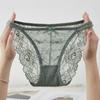 Explosions Ropa Interior de Encaje para Mujer Estilo Japonés Estilo Femenino Elegante Lazo Alta Elasticidad Transpirable Ropa Interior en Forma de T para Mujer 60302