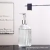 Botella de Desinfectante de Manos de Diamante Botella Vacía de Vidrio para Champú Gel de Ducha Tipo Bomba Gran Capacidad Botella de Relleno para Loción Cosmética